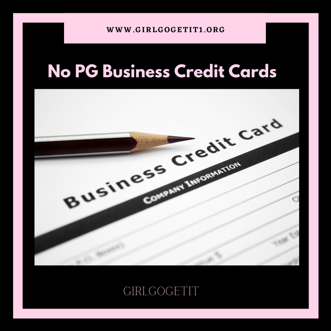 No PG Business Credit Cards EBOOK